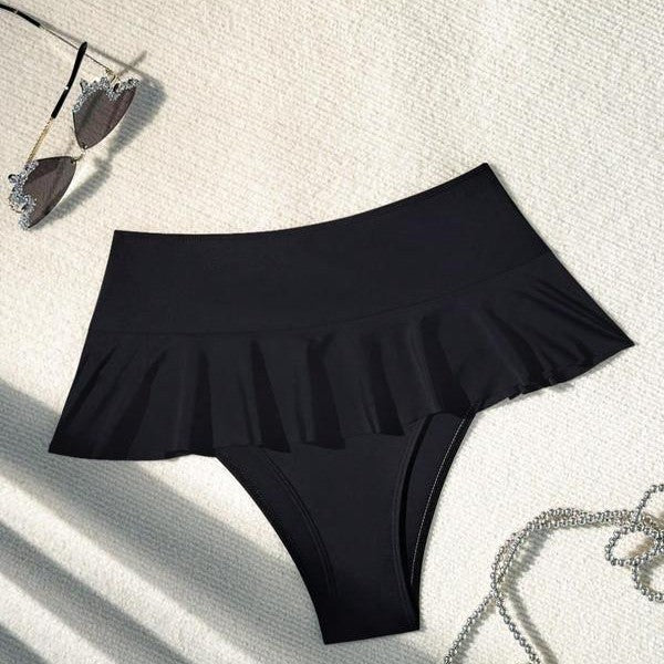Women's swimsuit set with elegant ruffle and high waist Mune Fashion