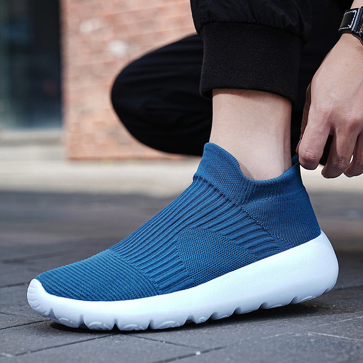 Unisex Elastic Knit Slippers with Seamless Shaft and Ergonomic Light Sole Mune Fashion