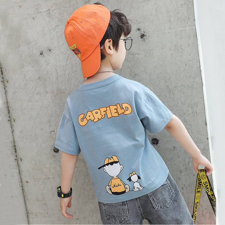 Boys cotton T-shirt with cool cartoon design Mune Fashion