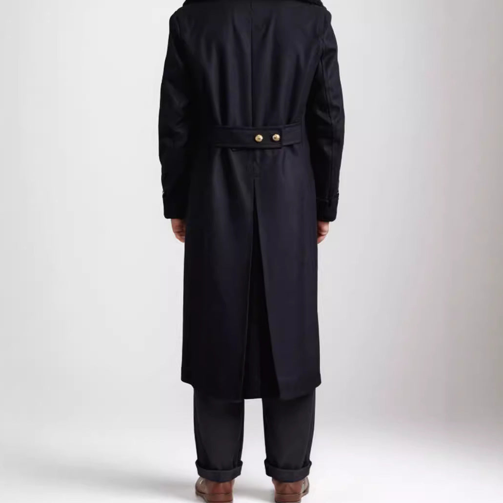 Men's Luxury Winter Coat with Double Button Placket Mune