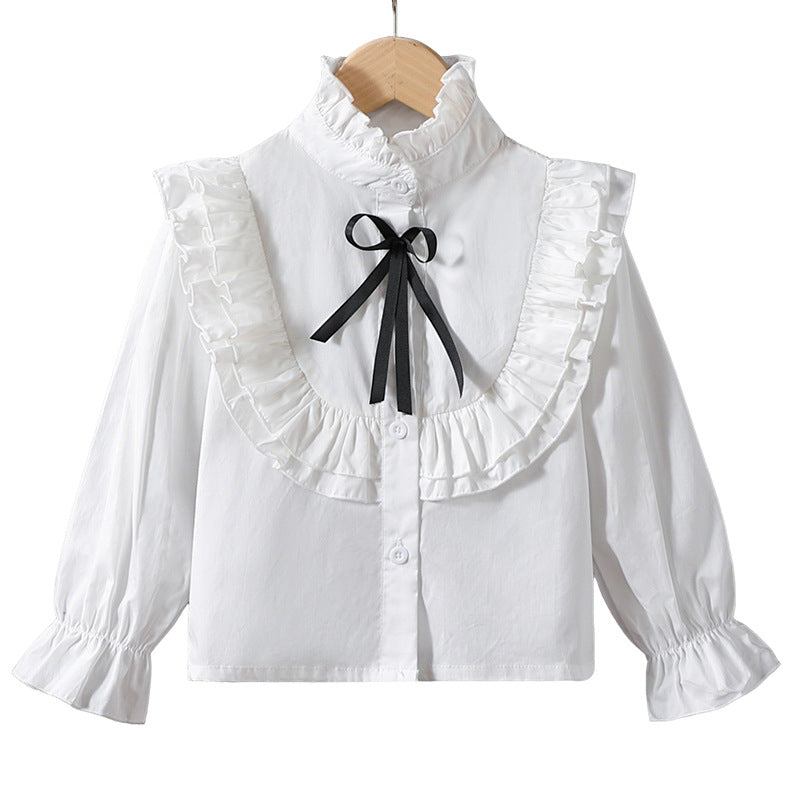 Girls playful blouse with ruffle details Mune Fashion
