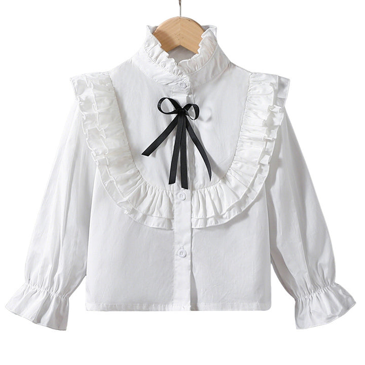 Girls playful blouse with ruffle details Mune Fashion
