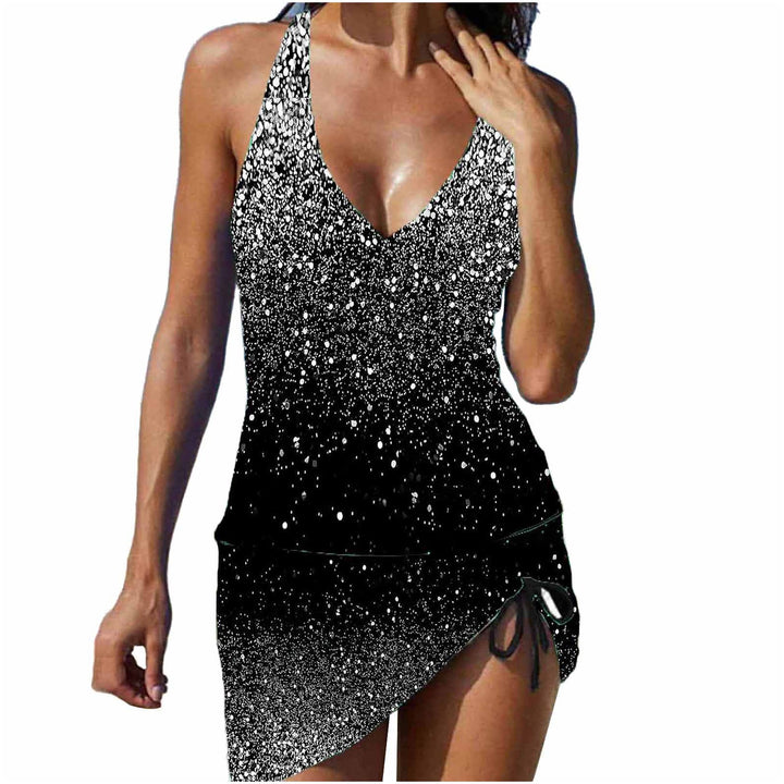 Women casual beach dress with adjustable belt Mune Fashion