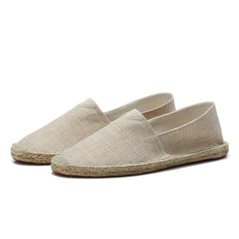 Women Light Espadrille Slip-On made of woven canvas with jute trim Mune Fashion