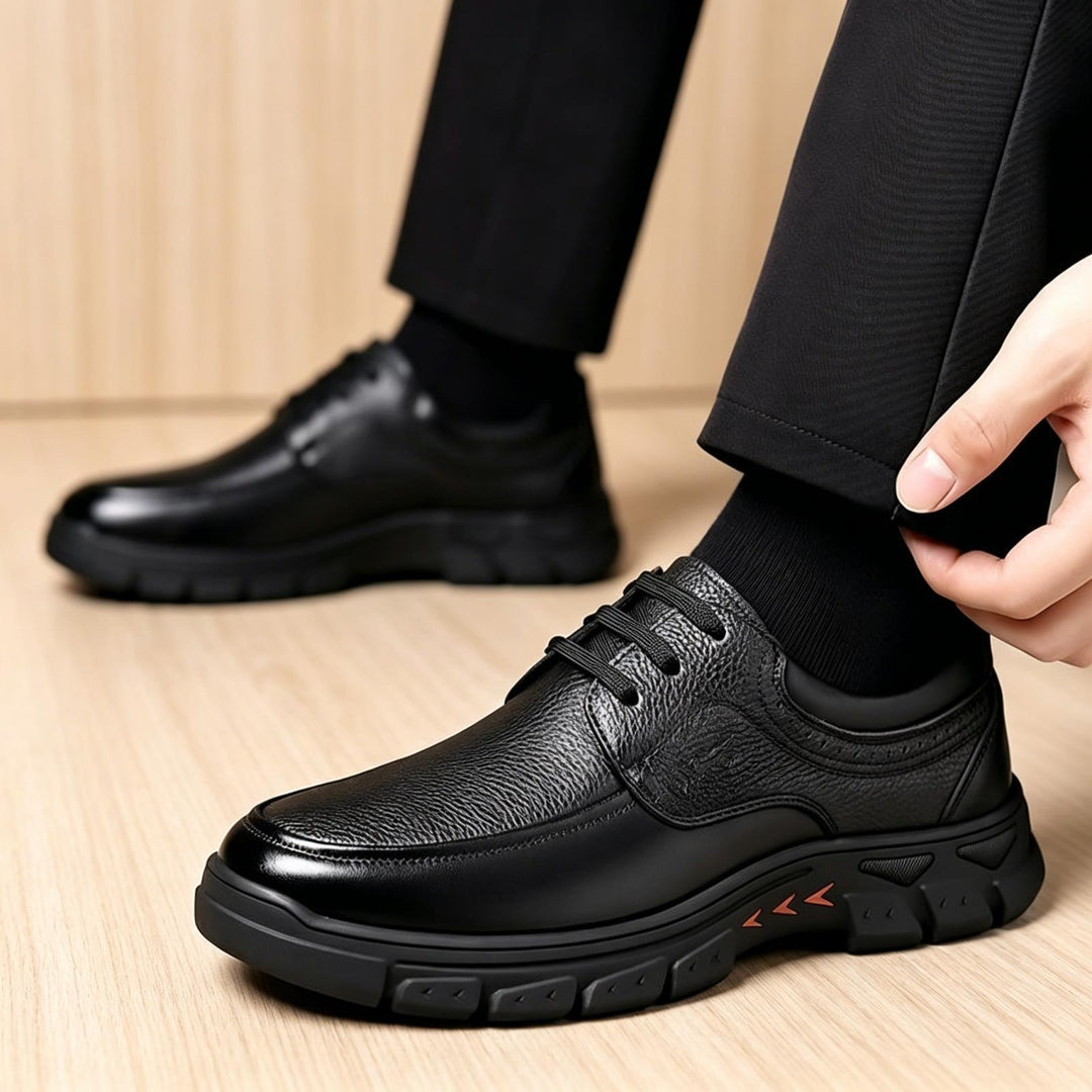 Men's elegant and sporty leather sneakers Mune Fashion