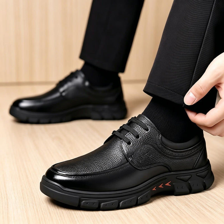 Men's elegant and sporty leather sneakers Mune Fashion