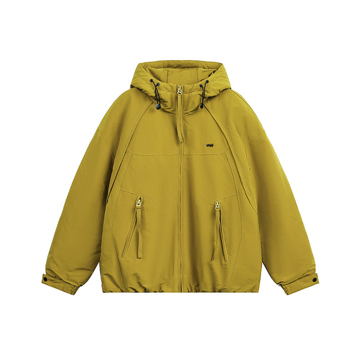 Unisex Oversized Hooded Winter Jacket with Water-Repellent Padding and Drawstring Mune Fashion