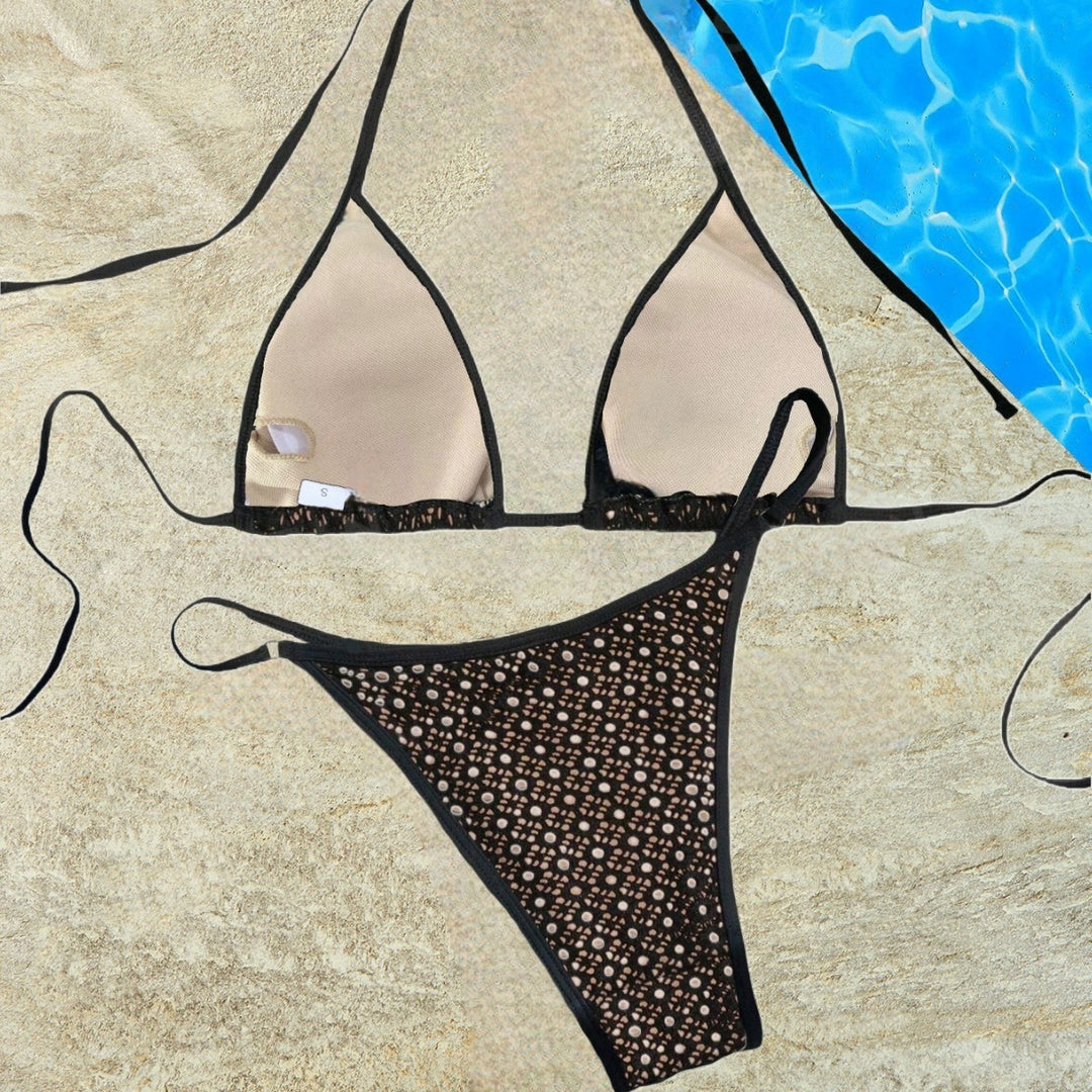Ladies Triangle Bikini Set with sophisticated details Mune Fashion