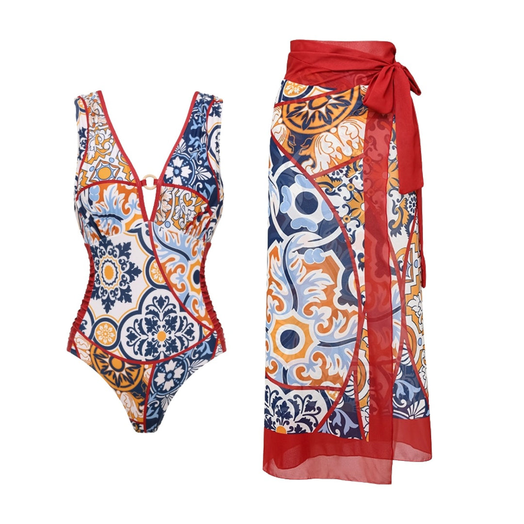 Women's swimsuit with elegant wrap pants Mune Fashion