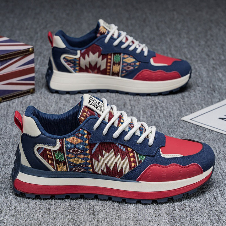 Men's Sporty Sneakers with Decorative Pattern Mune Fashion