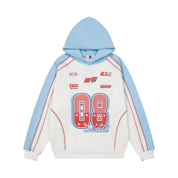 Women's Sportives Retro Sweatshirt with Graphic Print, Raglan Sleeves and Loose Fit Mune Fashion