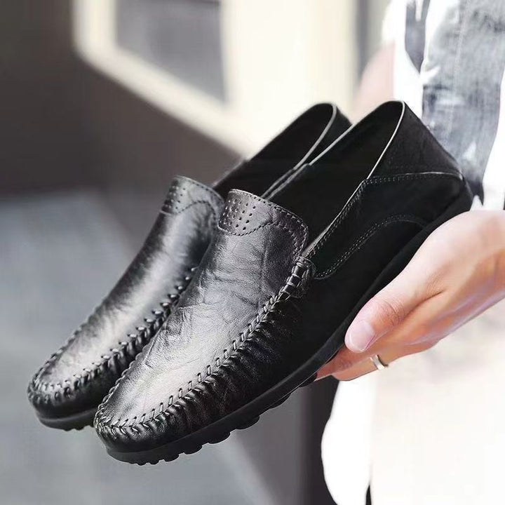 Men's Elegant Moccasins Made of Soft Leather Mune Fashion