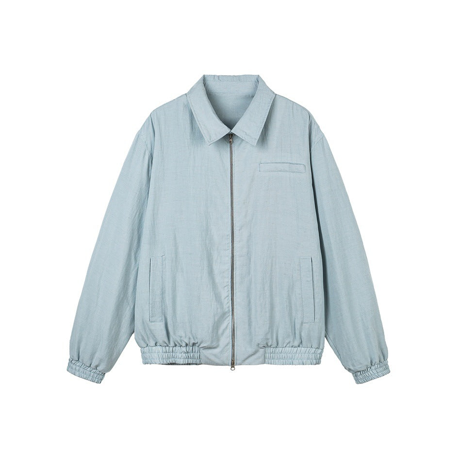 Unisex Oversize Denim Jacket with frayed edges and snap button placket Mune Fashion