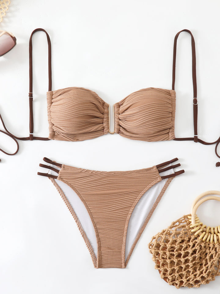 Women's Balcony Bikini with refined ruffle design and elegant straps Mune Fashion
