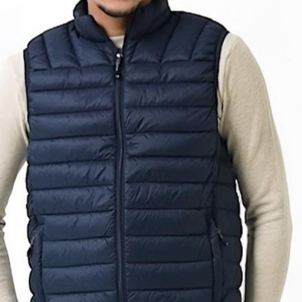 Men's quilted vest with Primaloft insulation, stand-up collar and zipper Mune Fashion