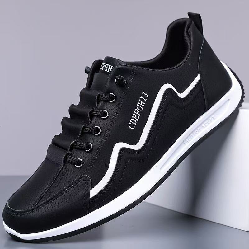Men's sporty sneakers with innovative lacing system Mune Fashion