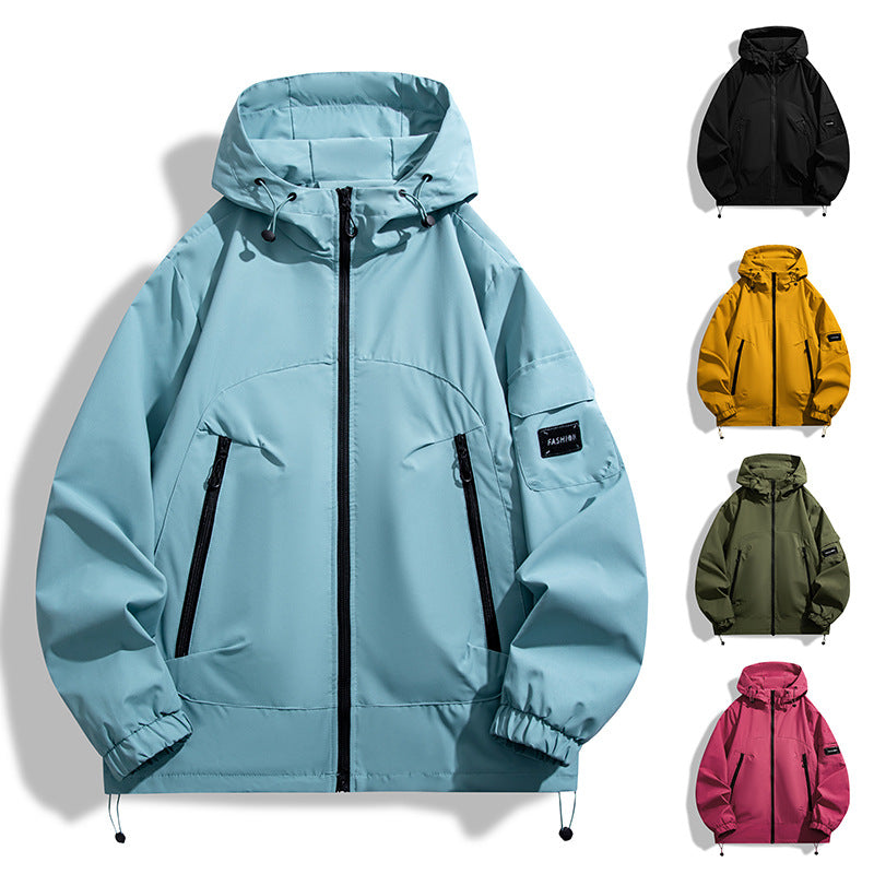 Men's Modern All-Weather Hoodie with Wind and Water-Repellent Membrane Mune Fashion