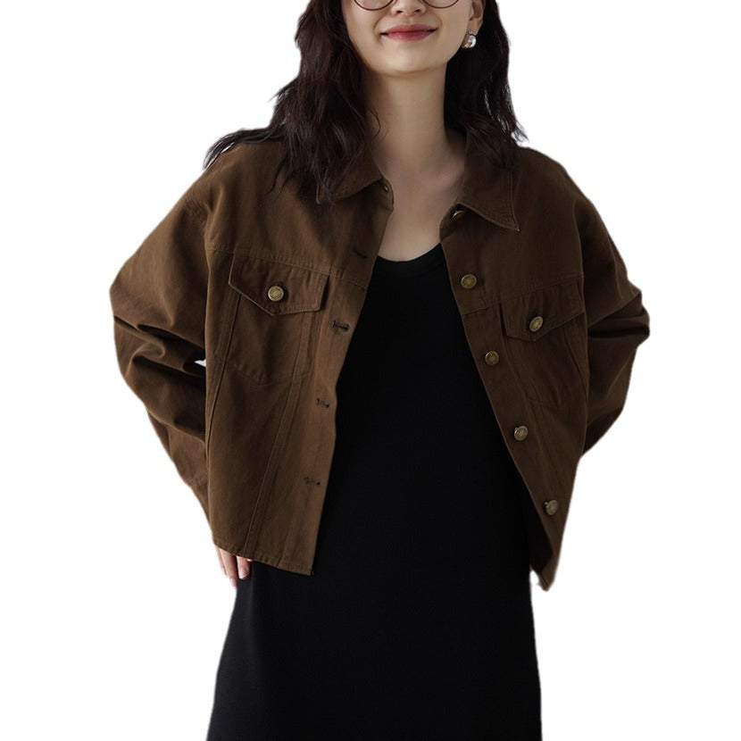 Women's Fashionable Oversized Jacket with Buttons and Practical Pockets Mune Fashion