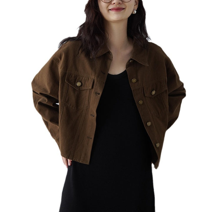 Women's Fashionable Oversized Jacket with Buttons and Practical Pockets Mune Fashion