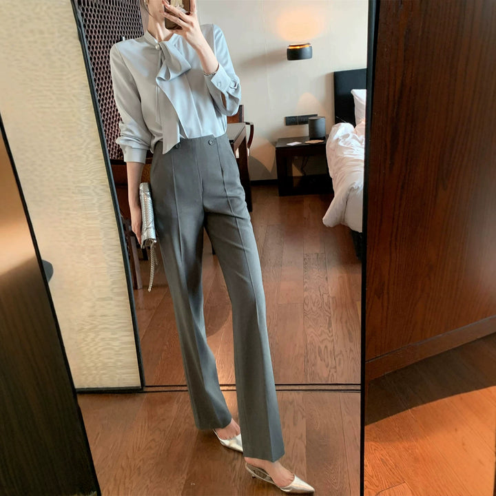 Women Elegant Blouse with Bow Detail Mune Fashion