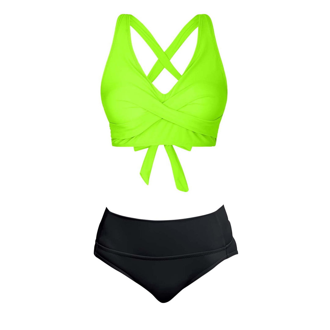 Women's Two-Piece Swimsuit with Floral Design Mune Fashion