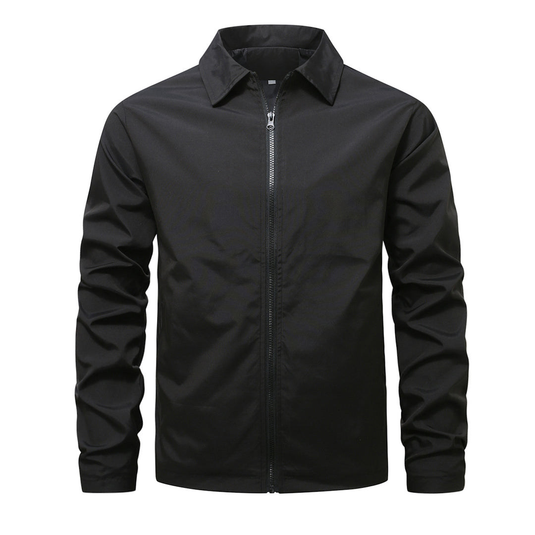 Men's lightweight zip-up jacket with shirt collar windproof functional fabric Mune Fashion