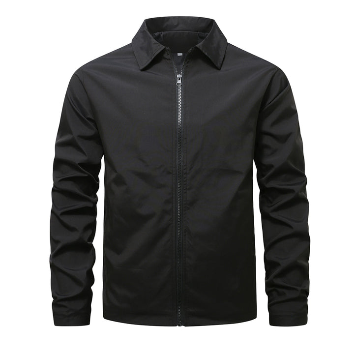 Men's lightweight zip-up jacket with shirt collar windproof functional fabric Mune Fashion