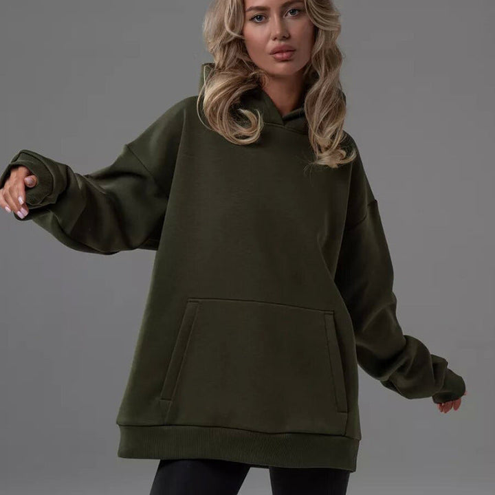 Women's Cozy Oversized Hoodie with Kangaroo Pocket Mune