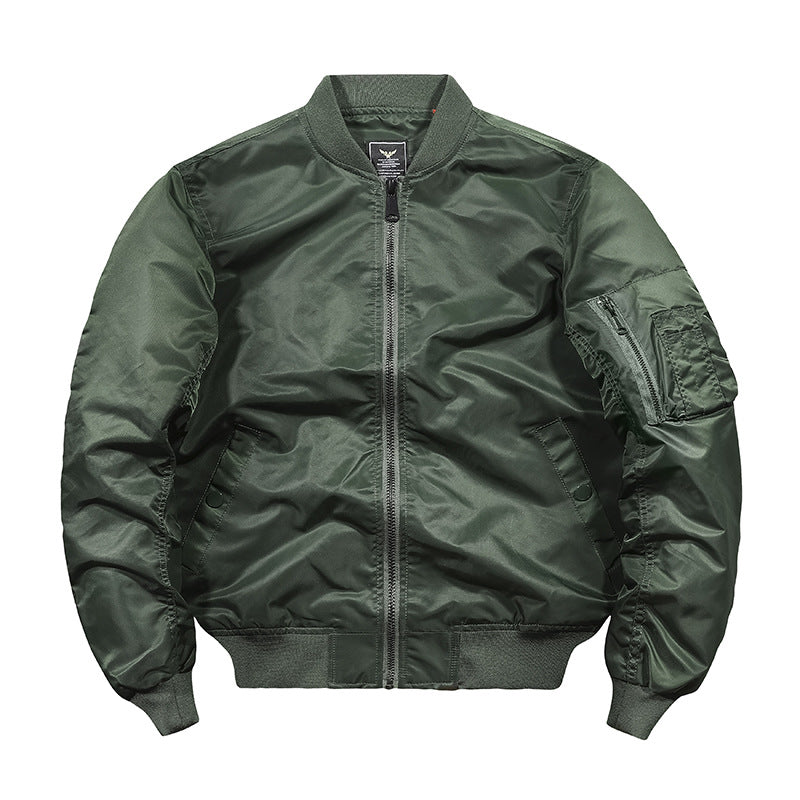 Men's camouflage bomber jacket in pilot style with multiple pockets and knitted cuffs Mune Fashion