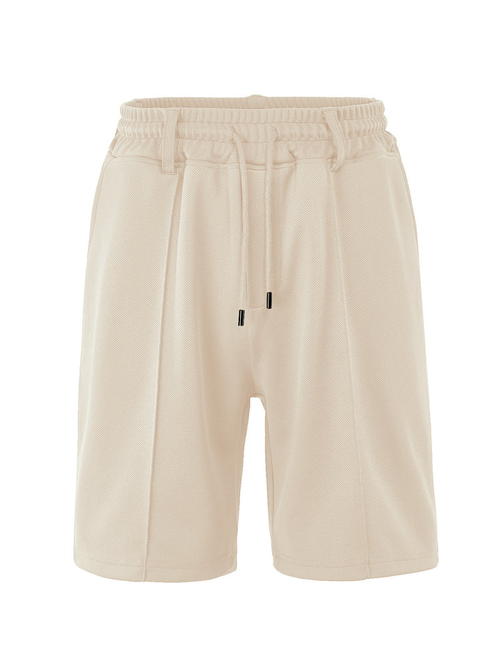 Men's nano technical mesh structure shorts with crease, belt loops and elastic drawstring waistband Mune Fashion