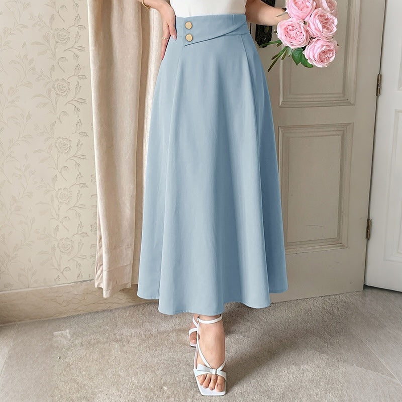 Women’s maxi skirts with decorative button placket Mune Fashion