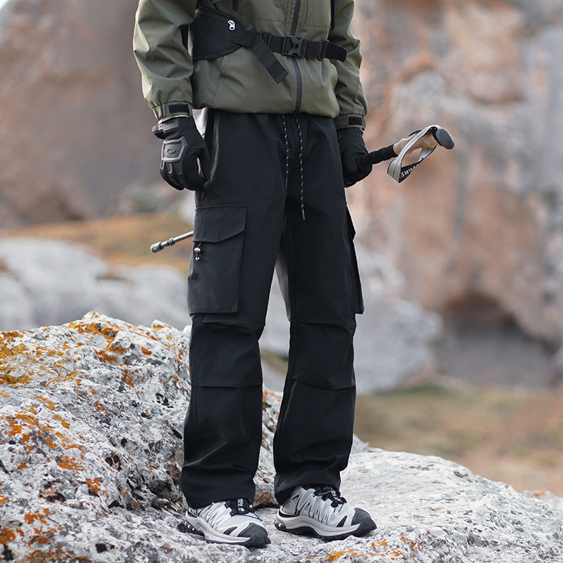 Men's Technical Outdoor Cargo Pants with Water-Repellent Stretch and Reinforced Knees Mune Fashion