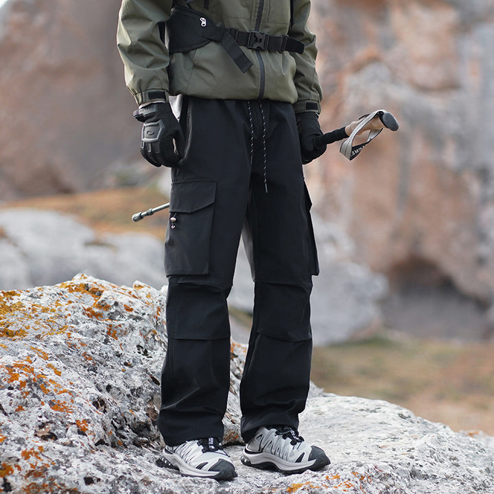 Men's Technical Outdoor Cargo Pants with Water-Repellent Stretch and Reinforced Knees Mune Fashion