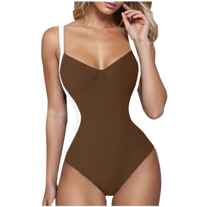 Ladies elegant swimsuit with soothing V-neck Mune Fashion