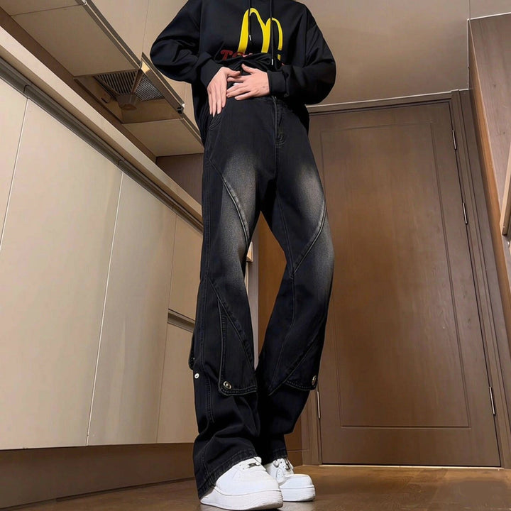 Ladies Casual Oversized Denim Pants Mune Fashion