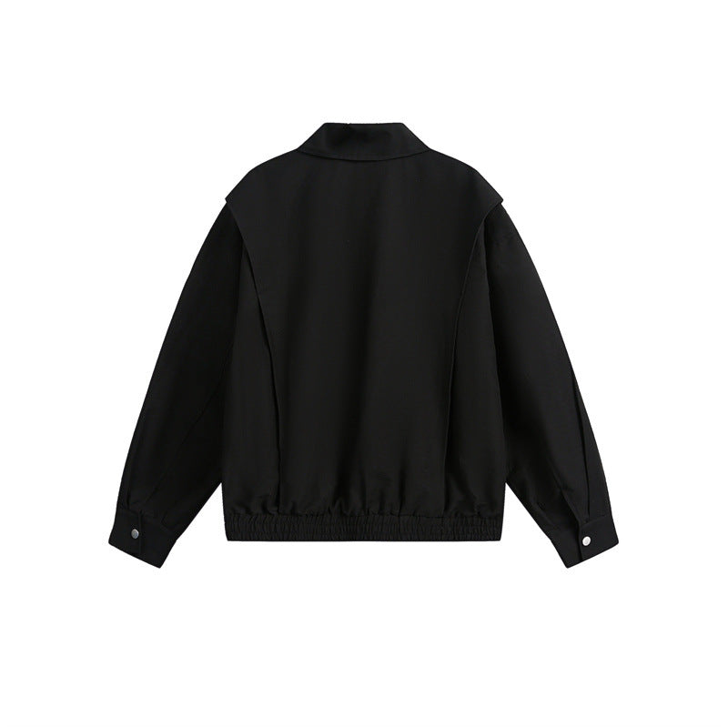 Unisex Lightweight Boxy Field Blouson in Utility Look with Patch Flap Pockets and Elastic Hem Mune Fashion