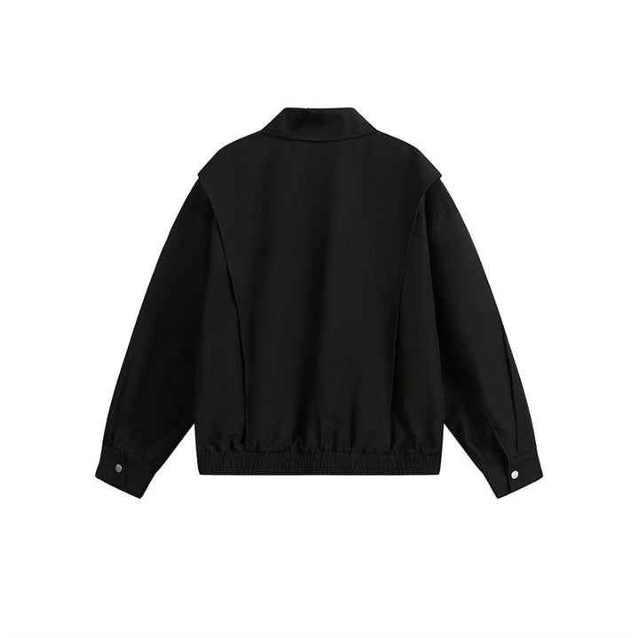 Unisex Lightweight Boxy Field Blouson in Utility Look with Patch Flap Pockets and Elastic Hem Mune Fashion