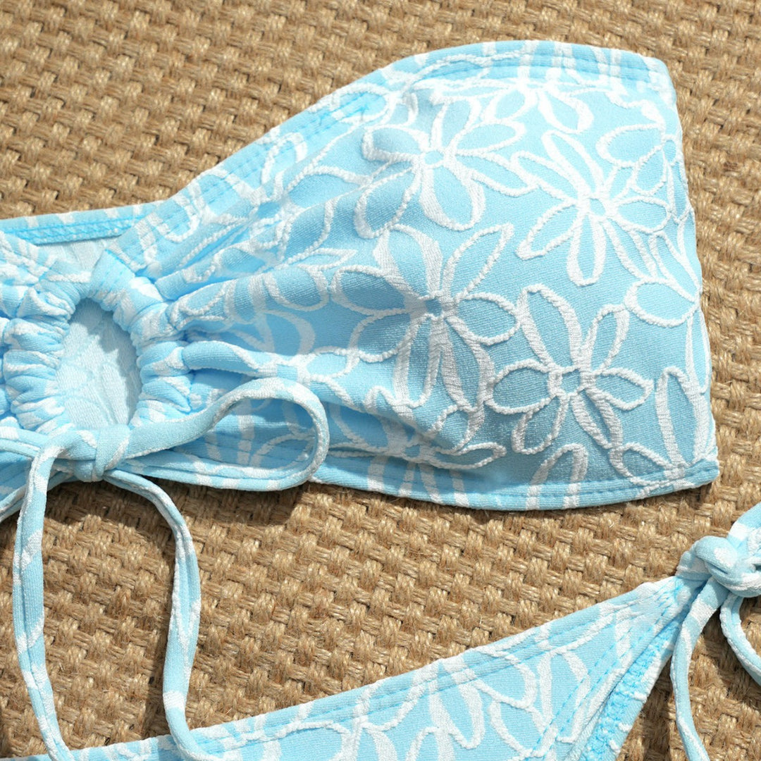 Women’s bandeau bikini set with playful ruffle details Mune Fashion