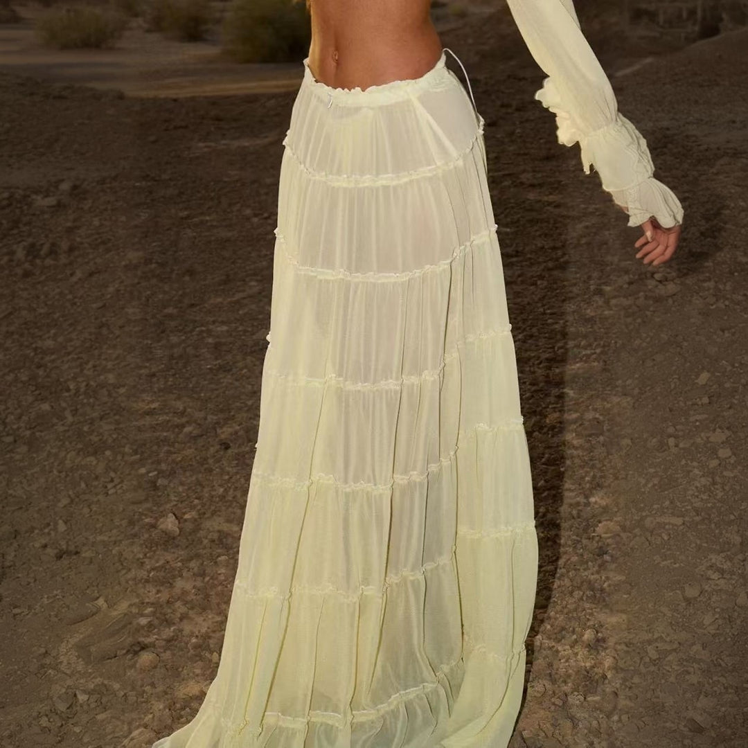 Women's airy beach dress with ruffles Mune Fashion