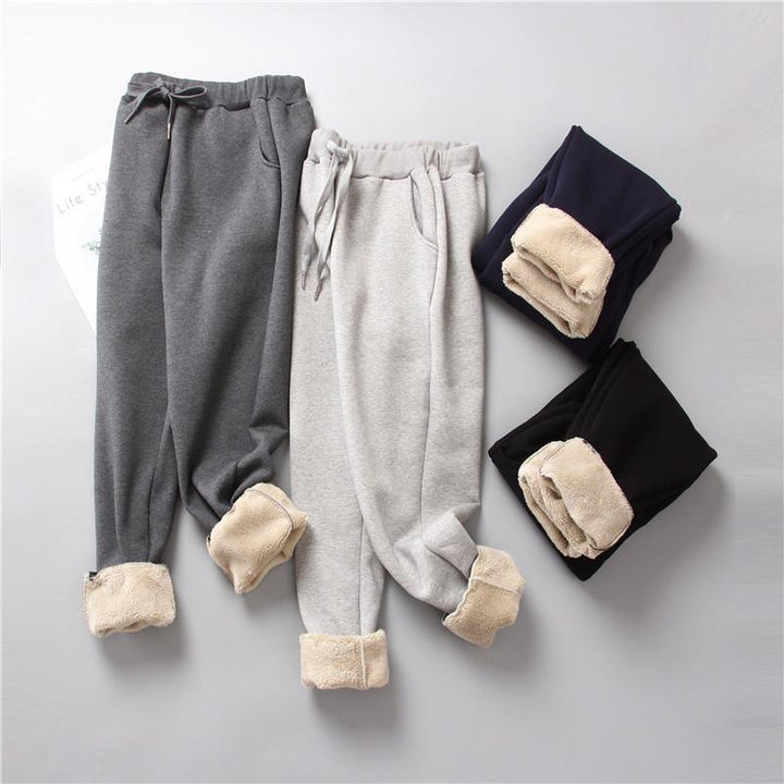 Women nan insulated thermal joggers with drawstring, side pockets, and slim leg Mune Fashion