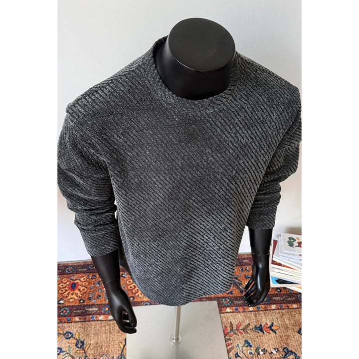 Men's Fashionable Long Sleeve Sweater with Creative Patterns Mune Fashion