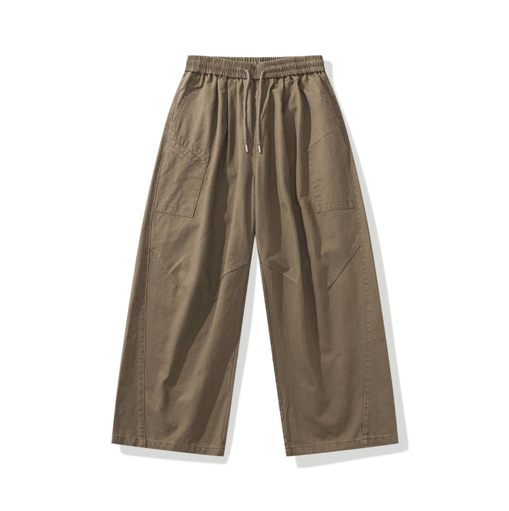 Women's loose Cargo pants with elastic waistband and drawstring Mune Fashion