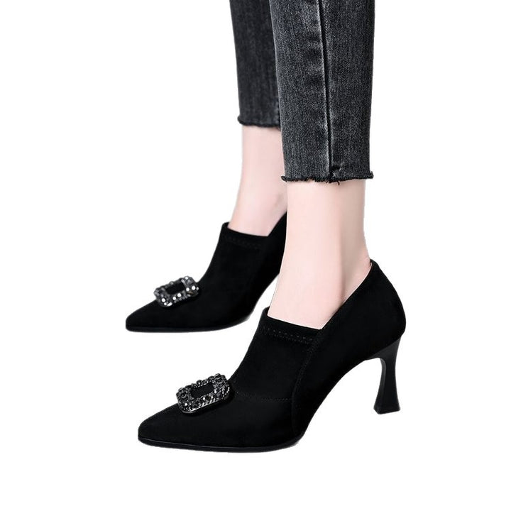 Women's Elegant High Heel Pumps with Glitter Detail Mune Fashion