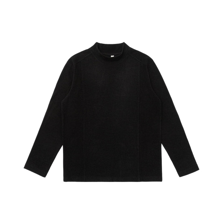 Unisex fine-structured stand-up collar sweater with seams Mune Fashion