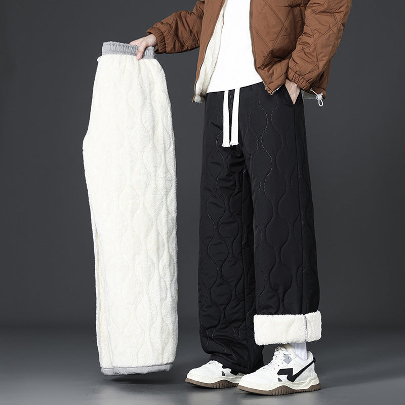 Men's Comfortable Fleece Jogging Pants with Lining