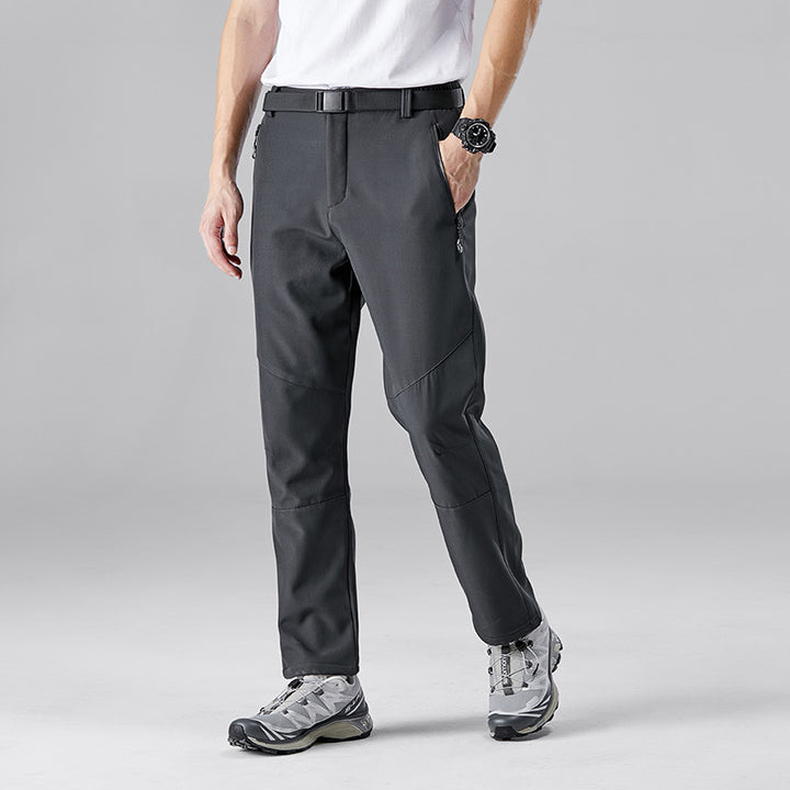 Men's Softshell Trekking Pants with Ergonomic Knees, Elastic Waistband and Zipper Pockets Mune Fashion