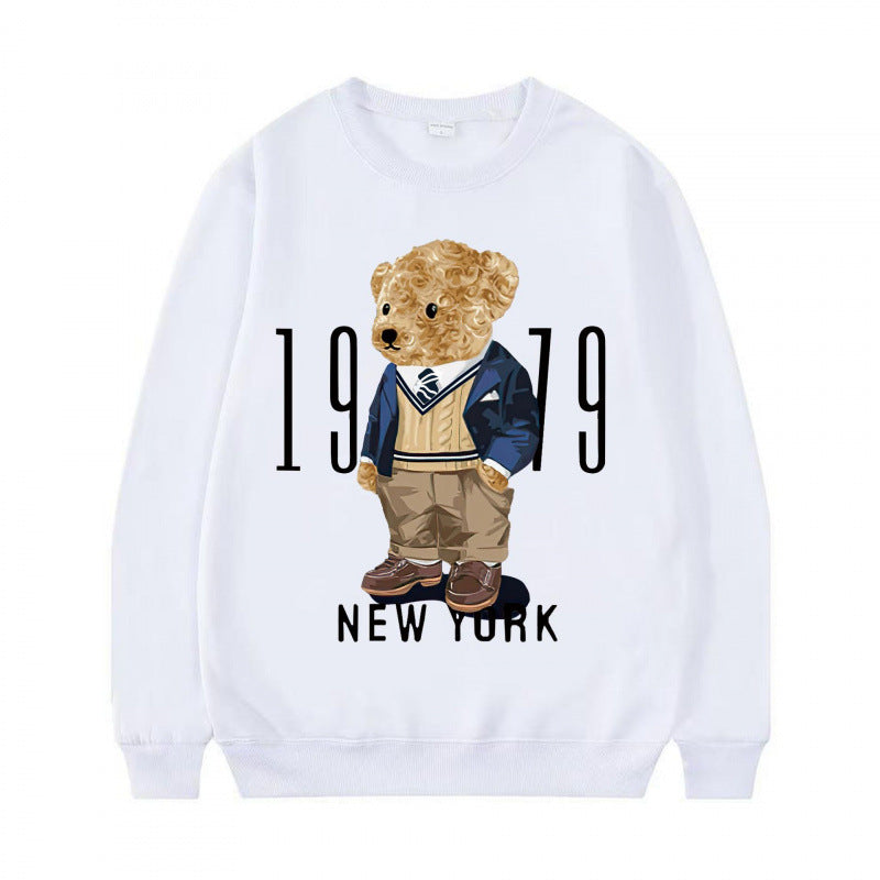 Ladies Cozy Sweatshirt with Bear Motif Mune Fashion