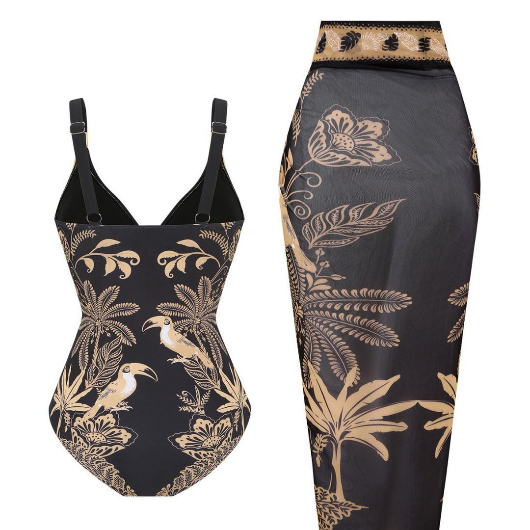 Women's swimsuit with elegant wrap skirt Mune Fashion