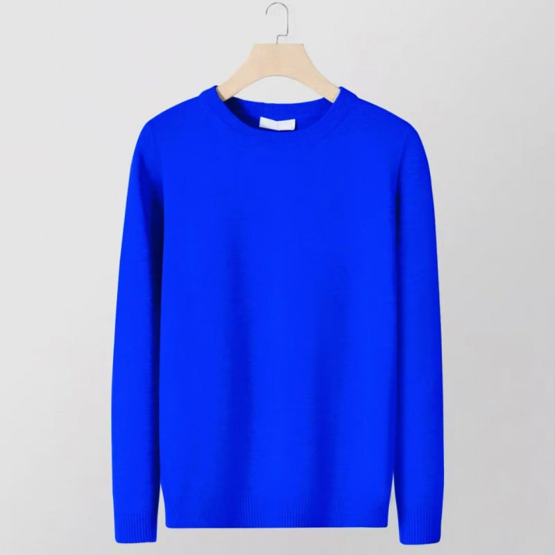 Men's fine crew neck sweater made of cotton blend with light texture and slim fit Mune Fashion