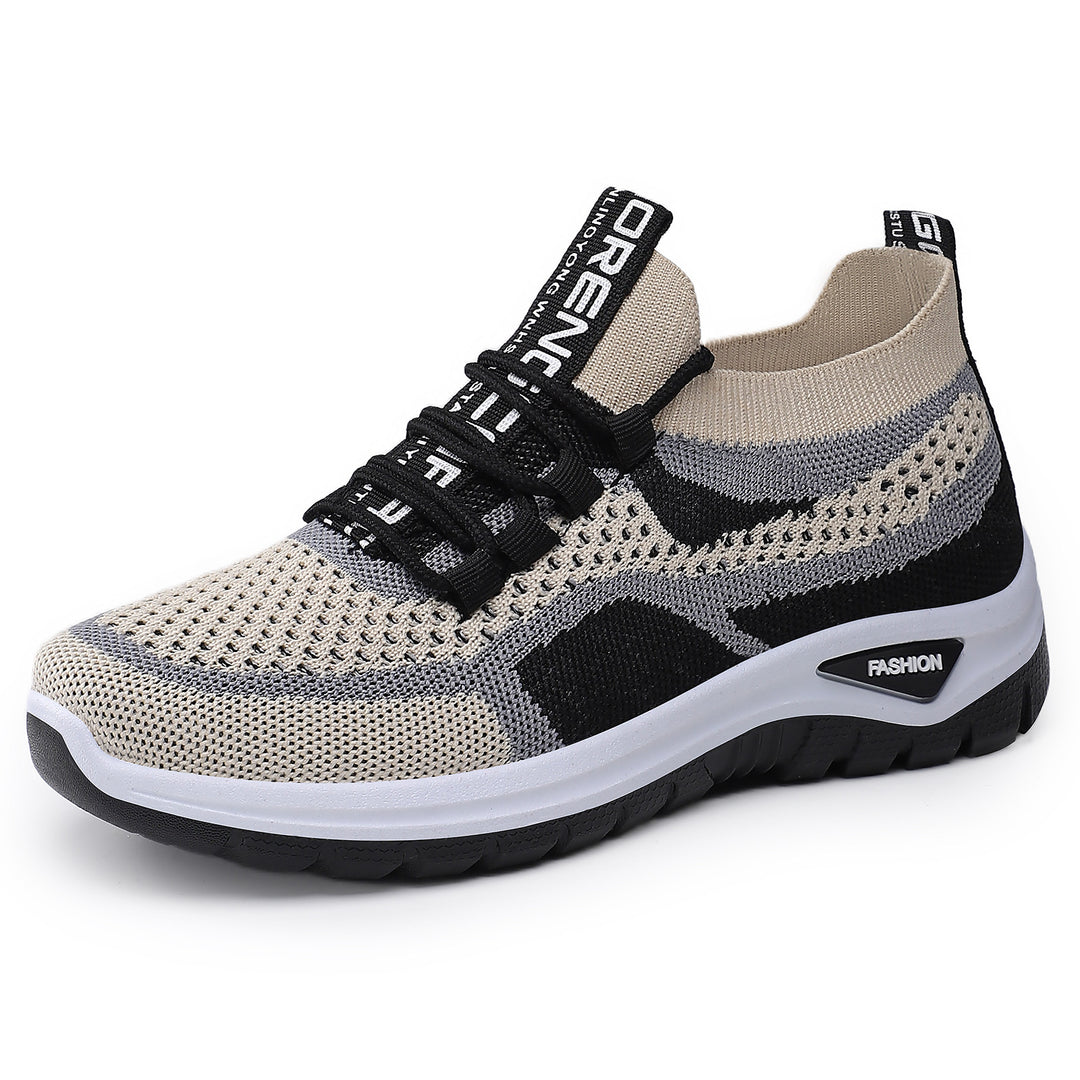 Women's nan sock-like platform sneakers with breathable knit upper and cushioning EVA sole Mune Fashion